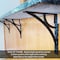 Ekena Millwork Orleans Wrought Iron Bracket, (Single center brace), Antiqued Silver 1 1/2"W x 10"D x 12"H BKTM01X10X12SOLASV - alternate 3